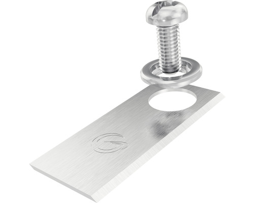 Schraube mit Unterlegscheibe und Klinge