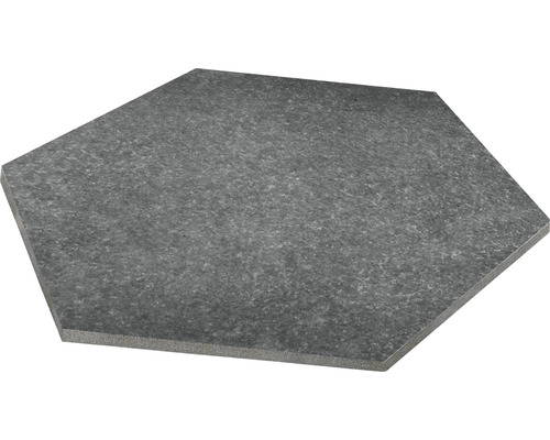 Dalle de trottoir hexagonale en pierre