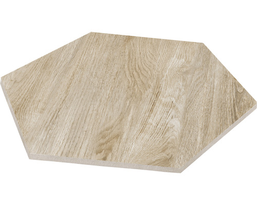 Carreau de sol hexagonal aspect bois