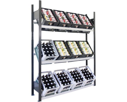 Acheter Etagere plastique - Noir - 130x61x30,5 cm en ligne