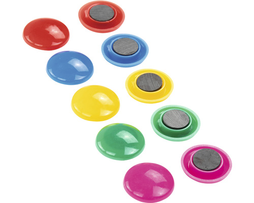 Aimants multicolores en set