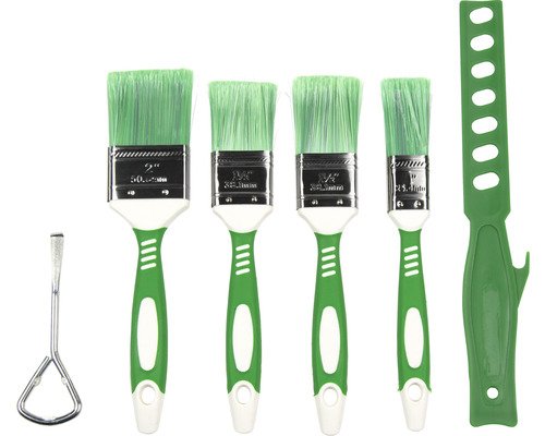 Set de rouleaux de peinture avec quatre pinceaux, un ouvre-boîte de peinture et un outil multifonction
