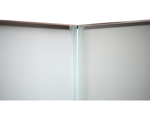 Vitre en verre de sécurité feuilleté blanc pour garde-corps Pertura Pontos 16x400x1000 mm Vitre en verre de sécurité feuilleté blanc pour garde-corps Pertura Pontos 16x400x1000 mm