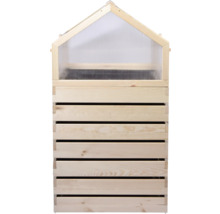 Jardinière surélevée en bois avec châssis