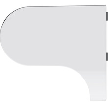 Ensemble porte-brosse WC REIKA Ovaro magnétique chromé sans plaque
