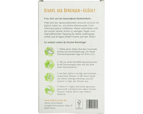 Informations sur la culture des germes