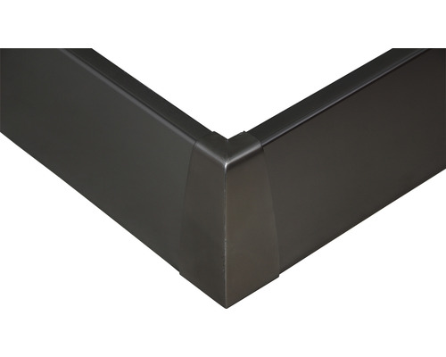 Angle sortant pour garde-corps en verre Pertura Pontos noir 1.5x106 mm