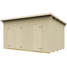 Gartenhaus SKAN HOLZ Flex inkl. Fußboden, Geräteraum 480 x 340 cm natur