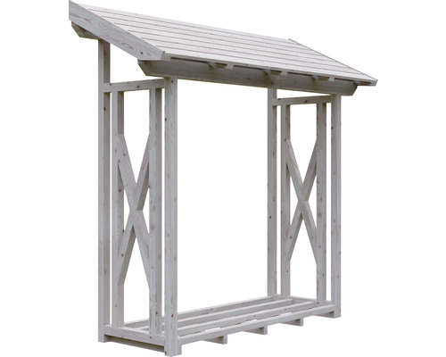 Étagère à bois en bois avec toit