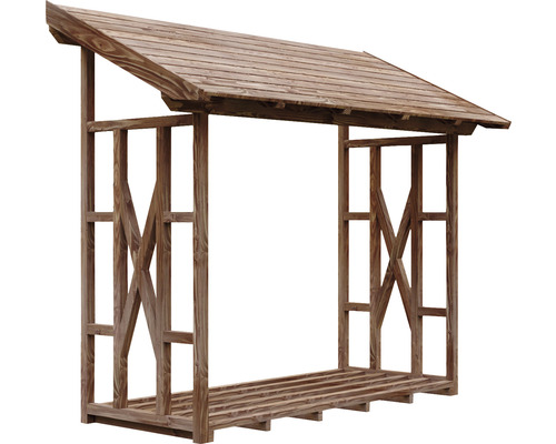 Étagère de stockage de bois avec toit pour stocker le bois de chauffage