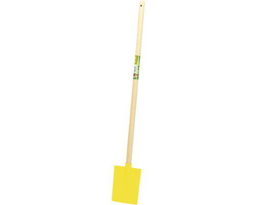 Bêche pour enfants FloraSelf Floralie Jardiner avec des enfants bois plastique jaune Pelle pour enfant jaune avec manche en bois