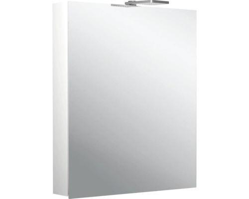 Armoire de toilette Emco Flat 2 60 x 11,3 x 72,1 cm coloris aluminium 1 porte led IP 20