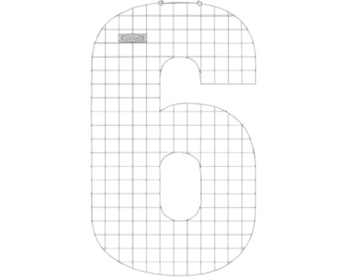Dekorationsfigur Nummer 6 aus Drahtgitter