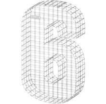 Gabion numéro six en treillis métallique