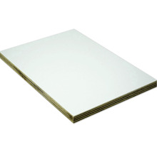 Weiss beschichtete Multiplexplatte