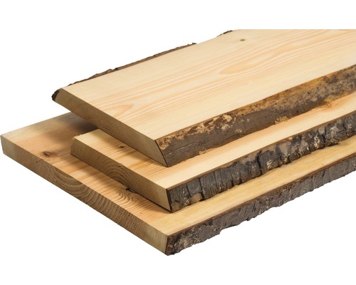 Planche en bois massif brut de chaque côté avec flache 30x260-300x2000 mm
