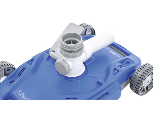 Nettoyeur de piscine avec roues et raccord