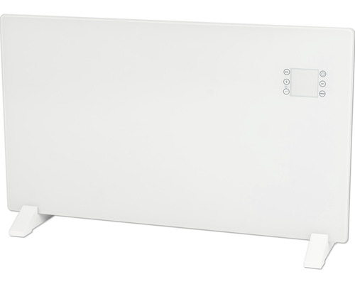 Radiateur blanc avec écran et pieds