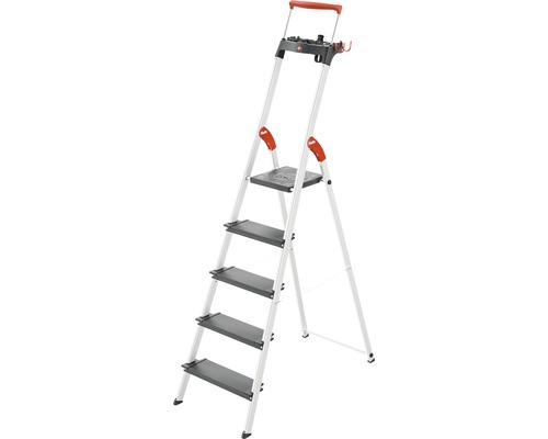 Hailo Topline L100 - Échelle de sécurité en aluminium, 5 marches Hailo Topline L100 - Échelle de sécurité en aluminium, 5 marches
