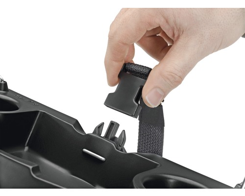 Fixation d''une remorque de vélo avec fermeture à clic