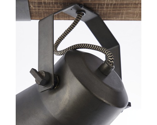 Plafonnier avec design industriel et spot réglable