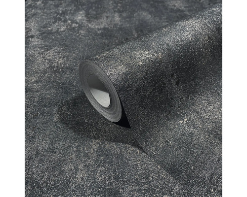 Rolle grauer Tapete mit Strukturmuster