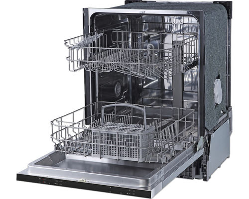 Offener Geschirrspüler mit zwei Körben