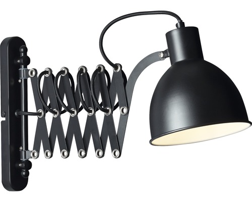 Schwenkbare Wandleuchte mit Ziehharmonika-Arm für flexible Beleuchtung