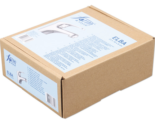 Verpackung einer ELBA Armatur der Marke Farm and Style