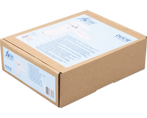 Verpackungskarton einer Waschtischarmatur