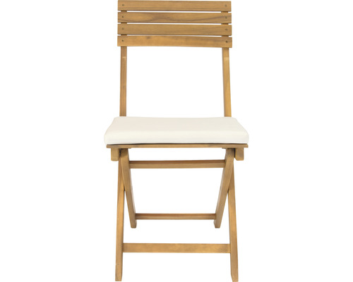 Holzklappstuhl mit Sitzkissen