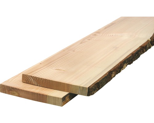 Planche en bois massif brut de chaque côté avec flache 30x200-250x2000 mm