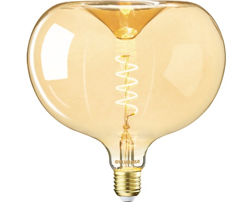 Ampoule LED E27/4W(16W) à intensité lumineuse variable, filament ambre 250 lm 2000 K blanc chaud en forme de globe