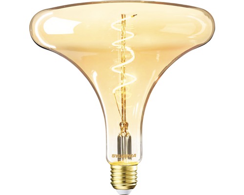 Ampoule LED E27/4W(16W) à intensité lumineuse variable, filament or, 250 lm 2000 K blanc chaud, forme de réflecteur