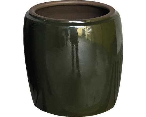 Pot pour plantes Lafiora Jia céramique Ø 25 cm h 25 cm vert