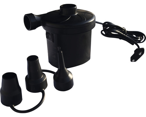 Elektrische Luftpumpe mit verschiedenen Aufsätzen und Netzkabel