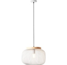 Suspension 1 ampoule hxØ 113x39 cm gris/brun