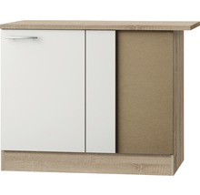 Meuble bas avec une porte et un compartiment ouvert