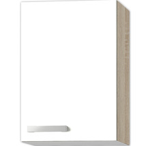 Armoire suspendue Optifit Zamora214 40 x 34,6 x 57,6 cm façade blanc mat corps chêne clair-thumb-0