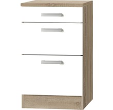 Nachttisch mit drei Schubladen