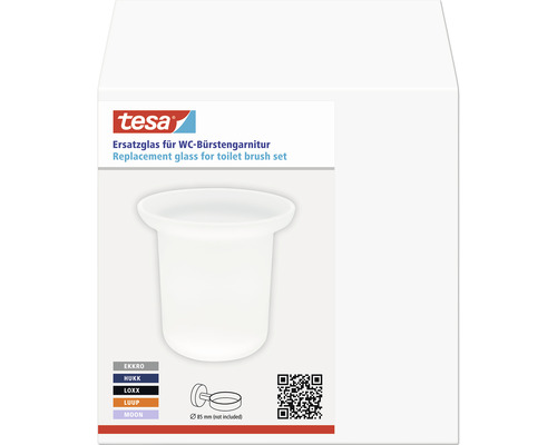 Tesa Logo. Ersatzglas für WC-Bürstengarnitur