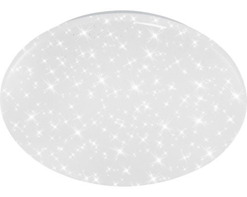 Plafonnier LED décor étoile CCT à intensité lumineuse variable Step to warm 15W 1200 lm hxØ 95/295 mm blanc