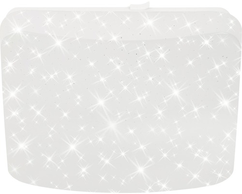 Plafonnier à LED décor étoile 12W 1200 lm 4000 K blanc neutre hxlxp 80/270/270 mm blanc