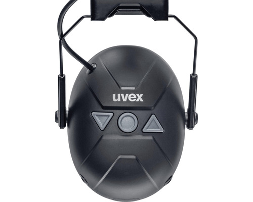 Uvex Logo Gehörschutzkapsel mit integriertem Bedienfeld