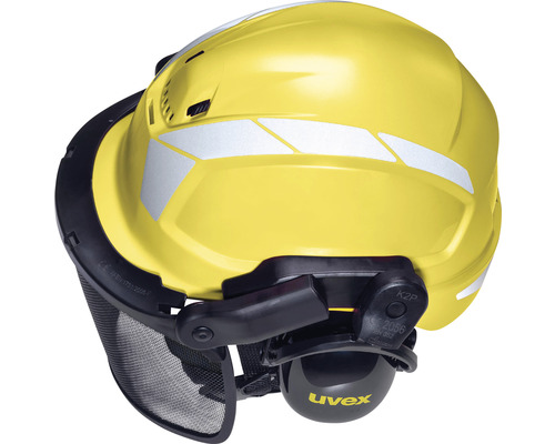 Casque forestier avec visière et protection auditive de Uvex