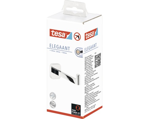 Tesa Elegaant Toilettenpapierhalter zur Wandmontage im Karton