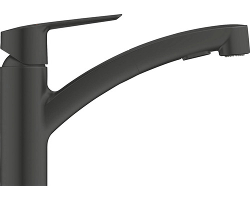 Grohe Quickfix Küchenarmatur mit Handbrause START 2021 schwarz matt 303072431 Spültischarmatur mit Ausziehbrause