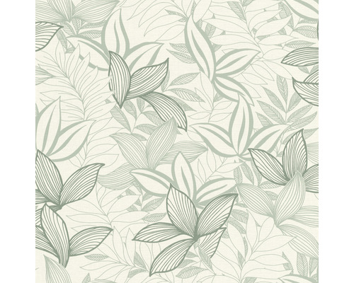 Papier peint intissé 691016 Rhapsody feuilles crème Papier peint à motif de feuilles
