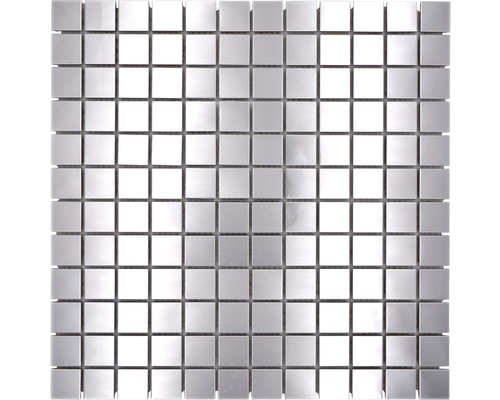 Mosaikfliese aus Metall mit quadratischen Elementen