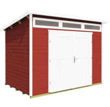 Gartenhaus weka 264 Gr. 4 inkl. Oberlicht, Fußboden 354 x 322 cm schwedischrot